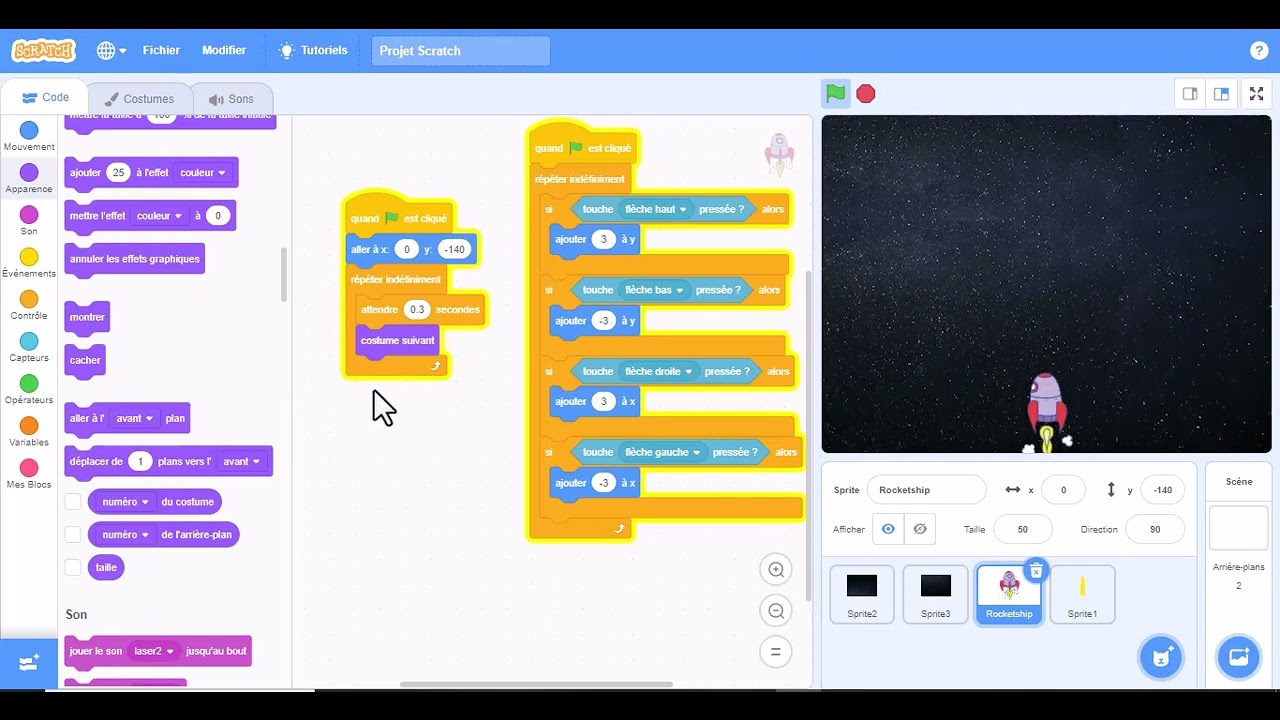 Scratch : Comment coder un jeu Space Shooter incroyable