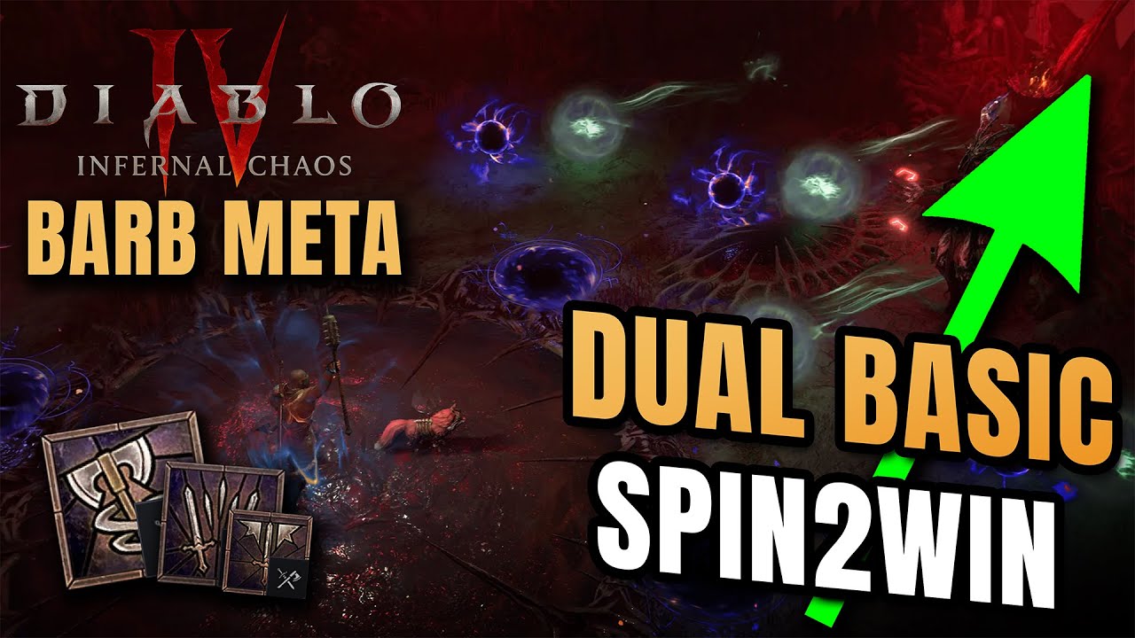 Dual Basic Spin2Win Barb META Build Season 10 Diablo 4