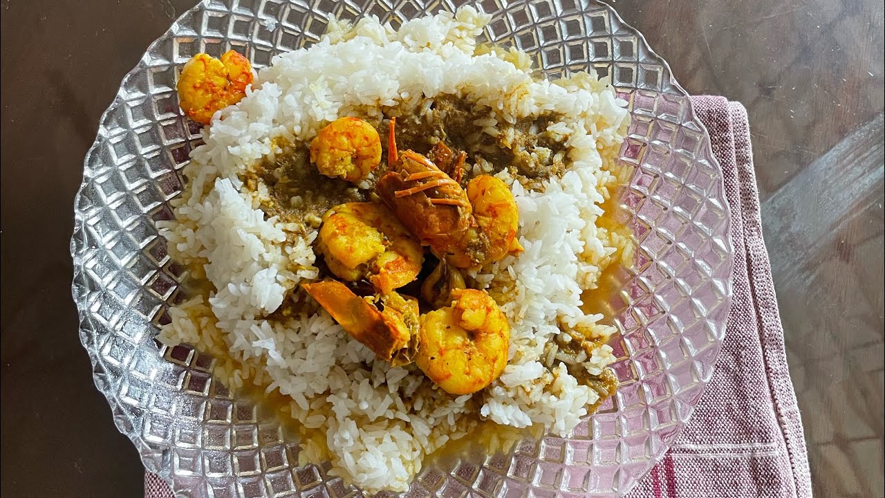 Kolbi cha Kanji | Kolistyle Prawn curry