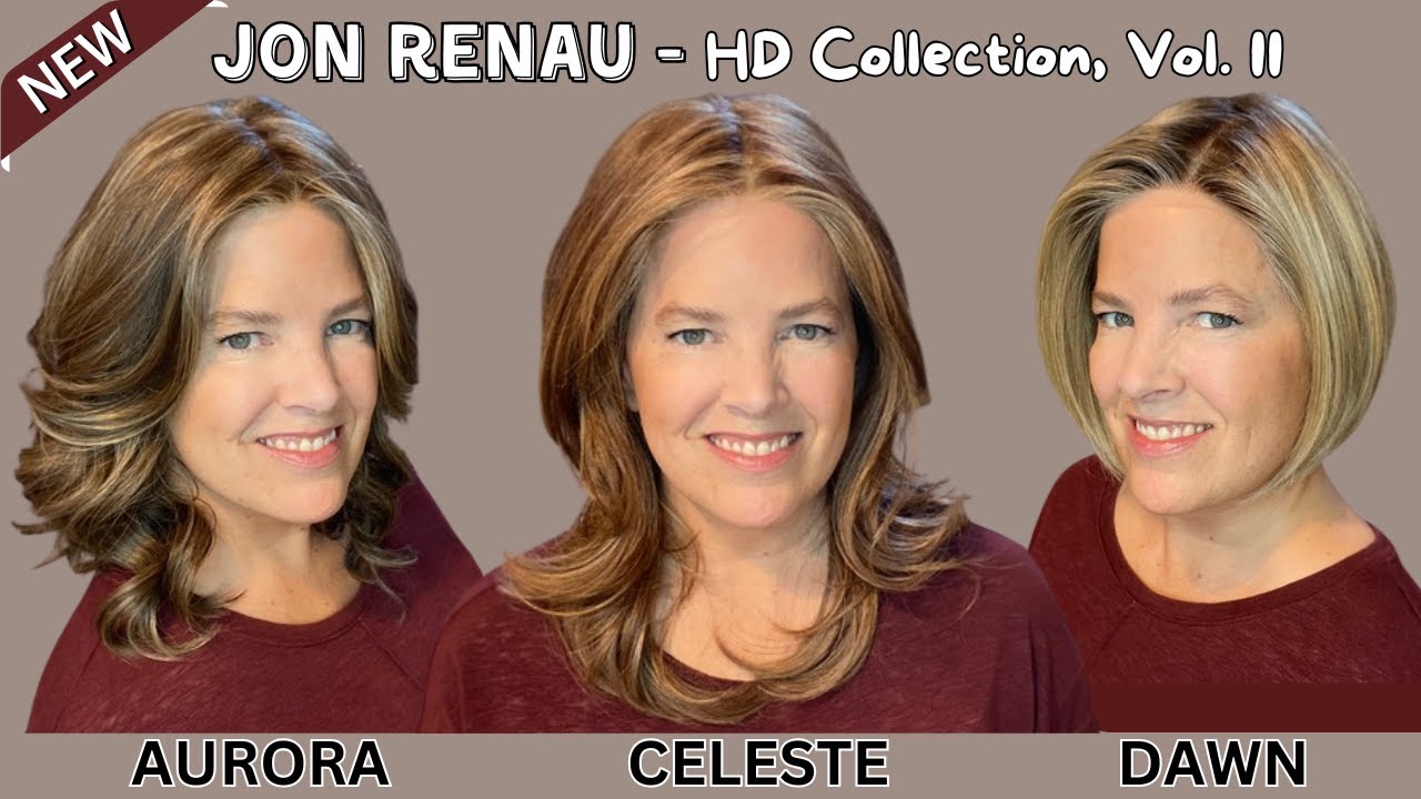 DAWN, AURORA, & CELESTE by Jon Renau, 🎉New HD Collection, Vol. II🎉, Wig Review, Colors, & Styling