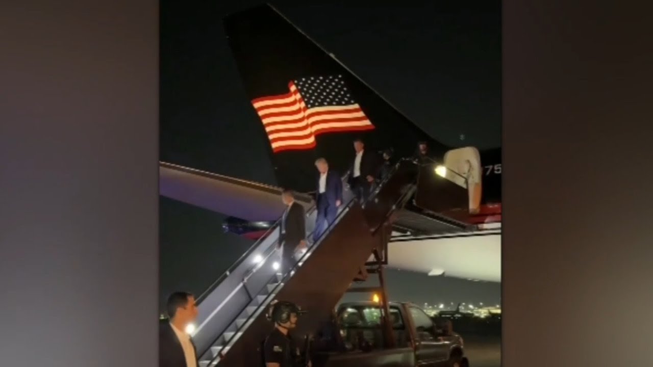 Donald Trump arrives in New Jersey just hours after assassination attempt
