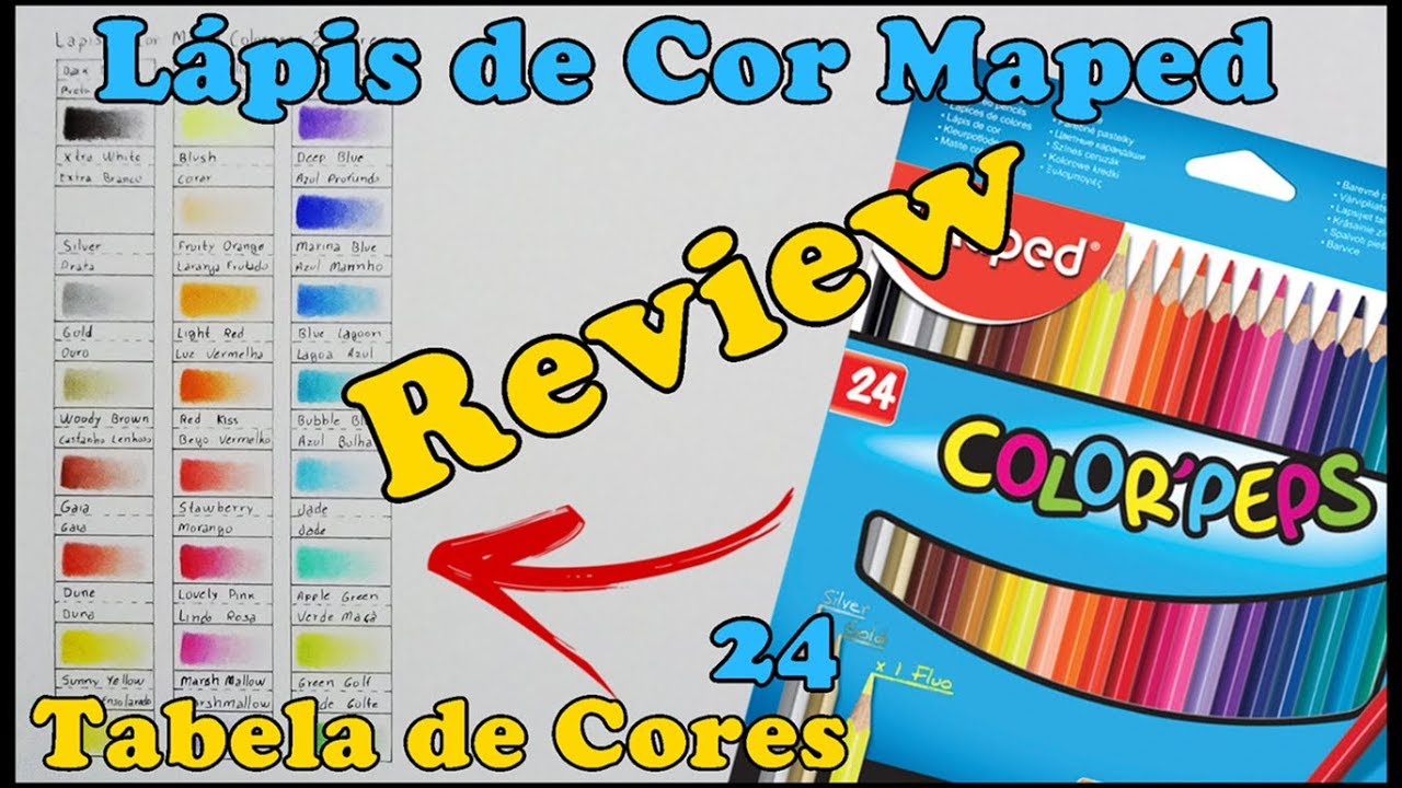 Lápis de Cor Maped Colorpeps Caixa de 24 Cores - Review