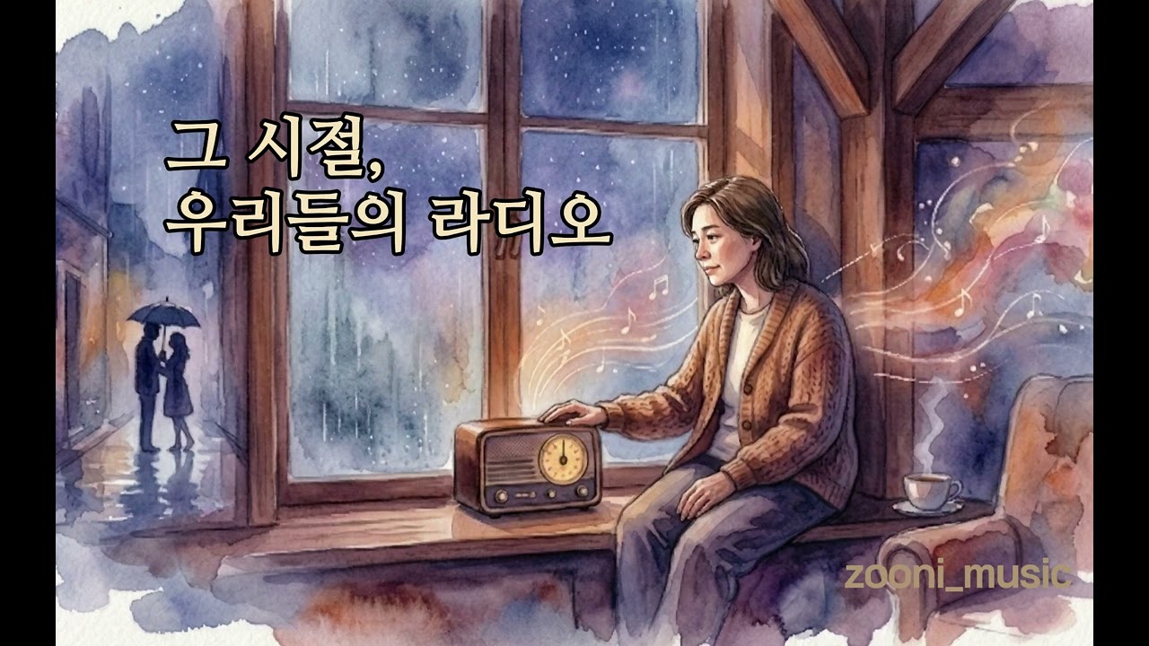 🎵 별이 빛나는 밤의 라디오 | 70-80년대 레트로 감성음악 | 주니뮤직