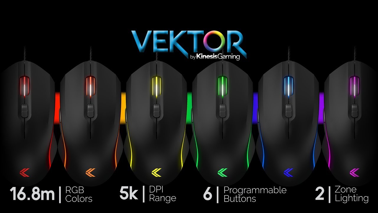 Vektor RGB Gaming Mouse | Kinesis Gaming