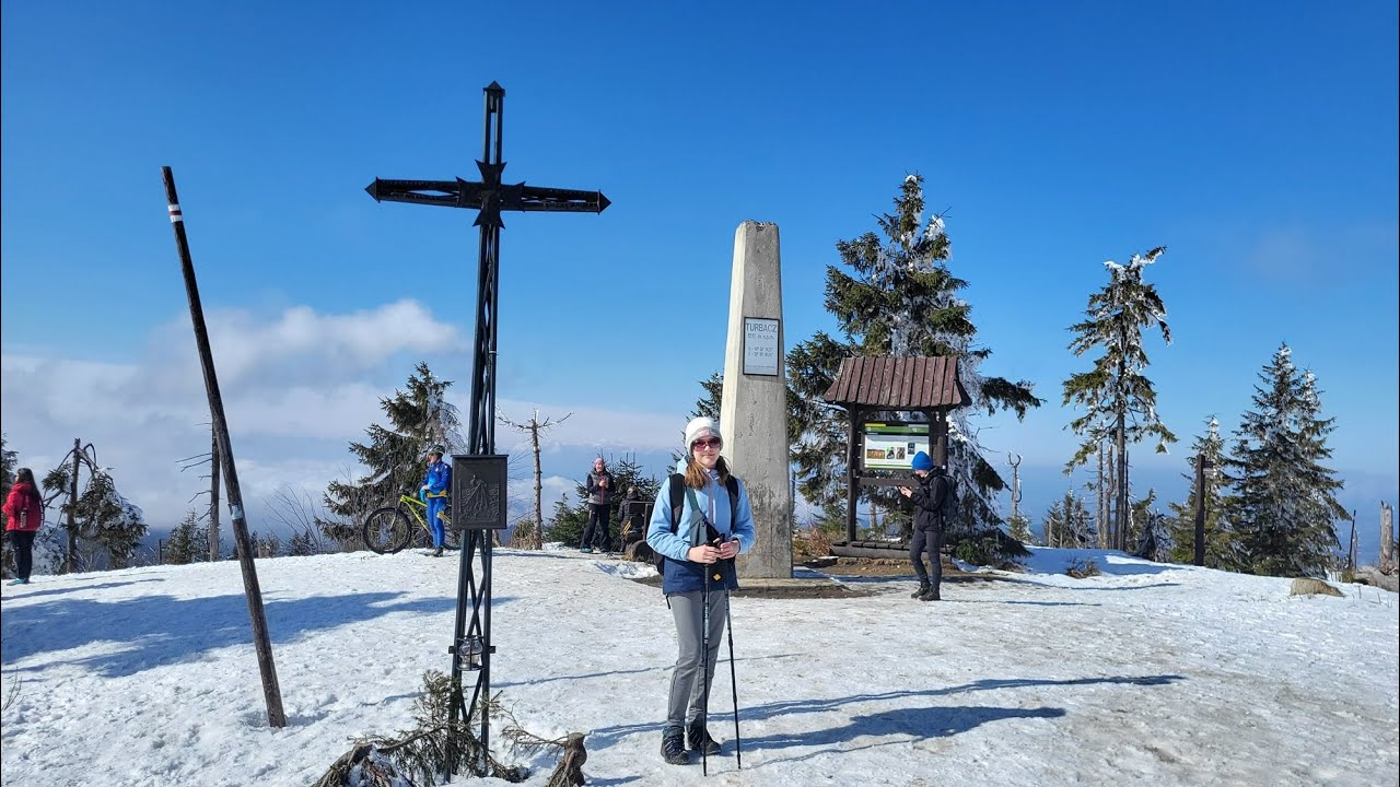 TURBACZ 1310m zimowe podejście z Koninek Gorczański Park Narodowy👑 KGP 16/28