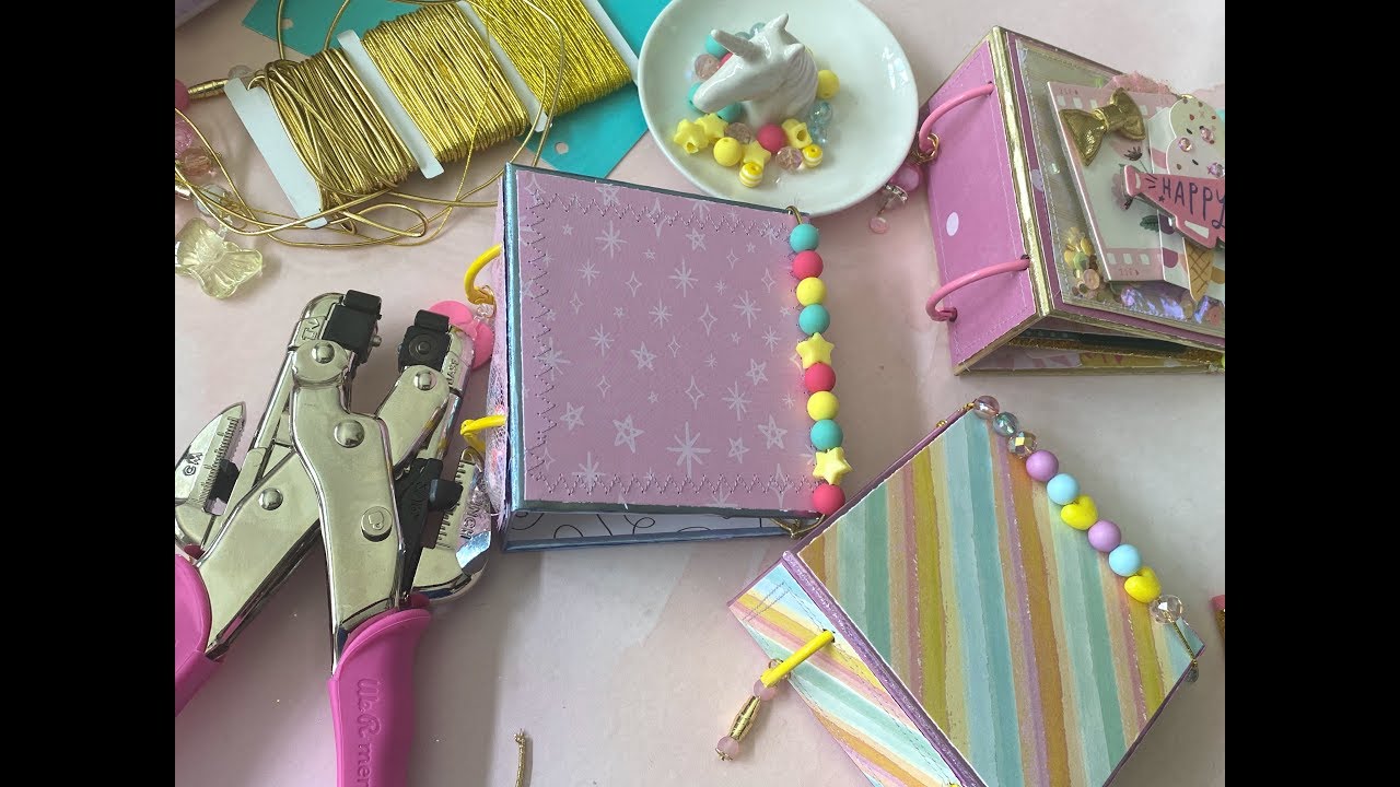 4 x 4 Mini Album Tutorial | With Bead Closure & Binder Rings