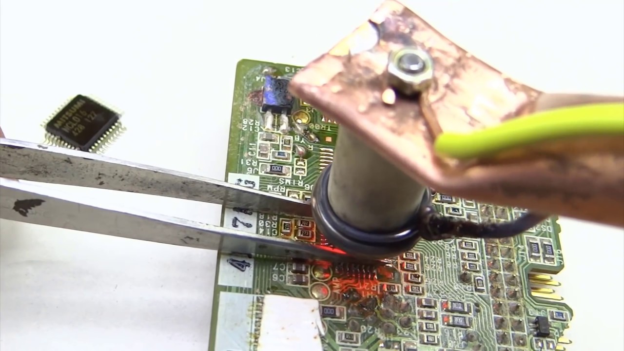 اصنع بنفسك بديل الهوت اير   الجزء الاول  ||  SMD desoldering DIY