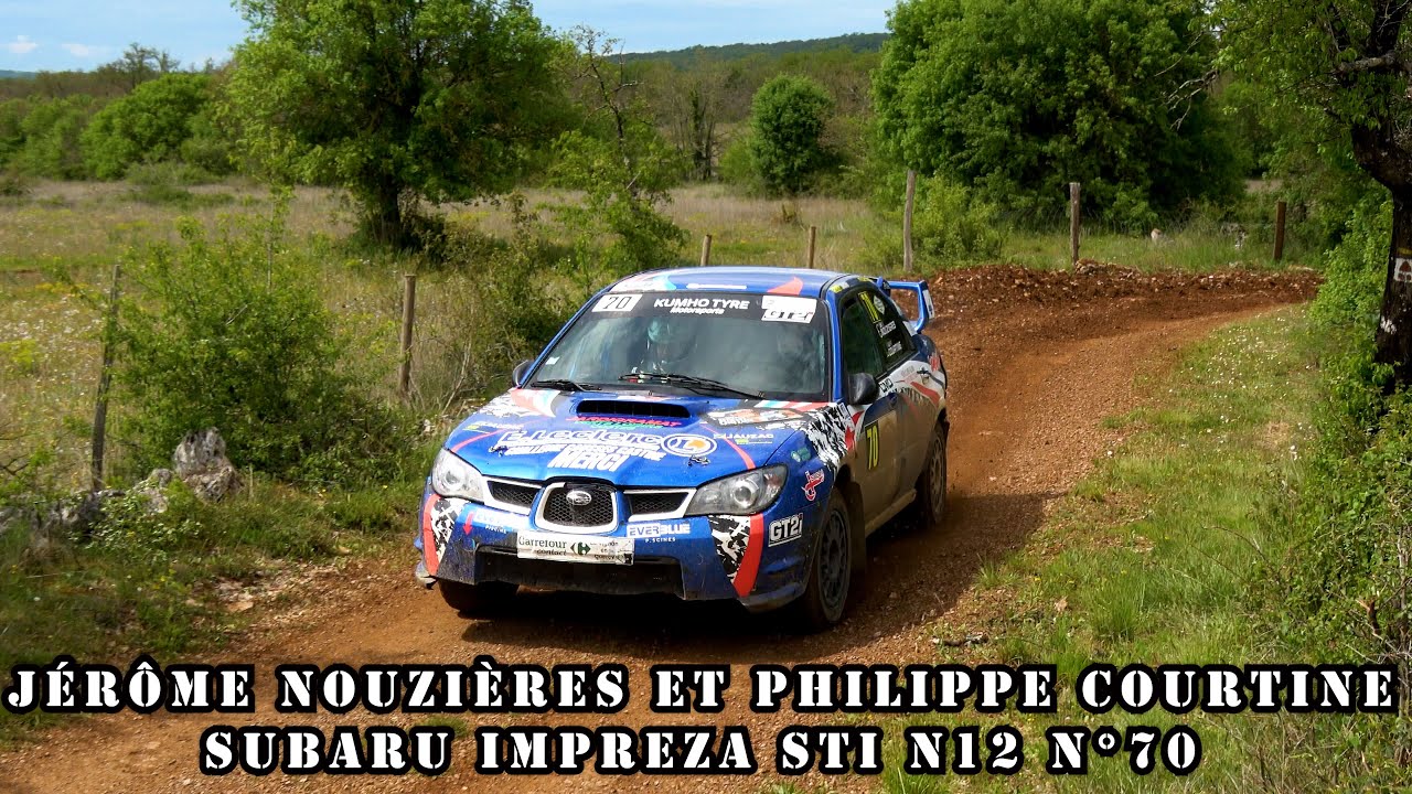 Rallye Castine Terre d'Occitanie 2024 Subaru Impreza STI N°70 Jérôme NOUZIERES et Philippe COURTINE