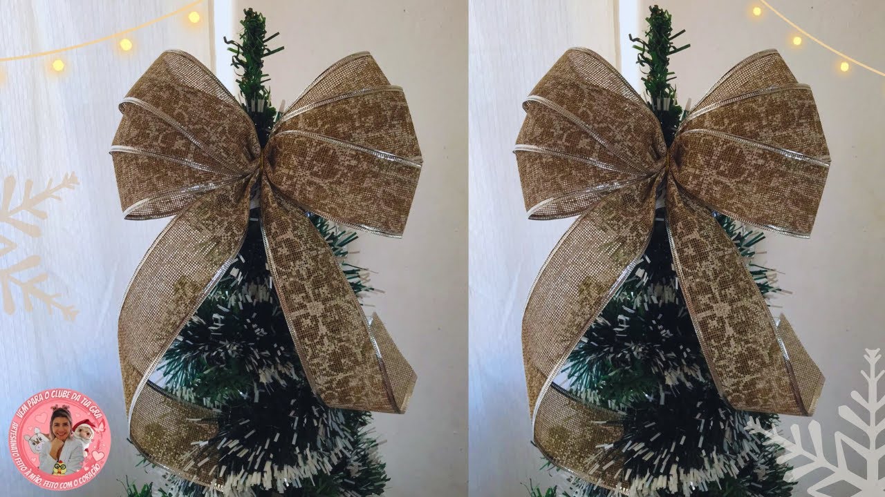 Como fazer Laços de Natal Fácil para Iniciantes 🎄🎅 #fácil #adornosdenatal #christmas #navidad