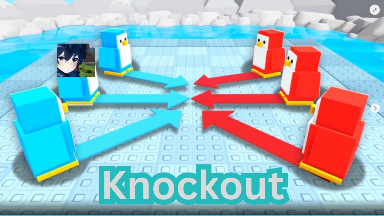 Joguei Knockout no Roblox!!!