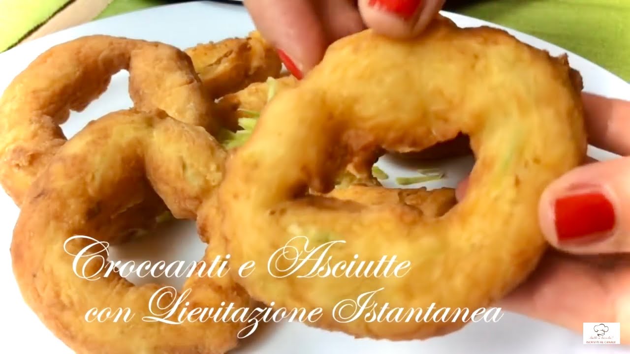 CIAMBELLE ZUCCHINE E RICOTTA fritte e al forno istantanee - Tutti a Tavola