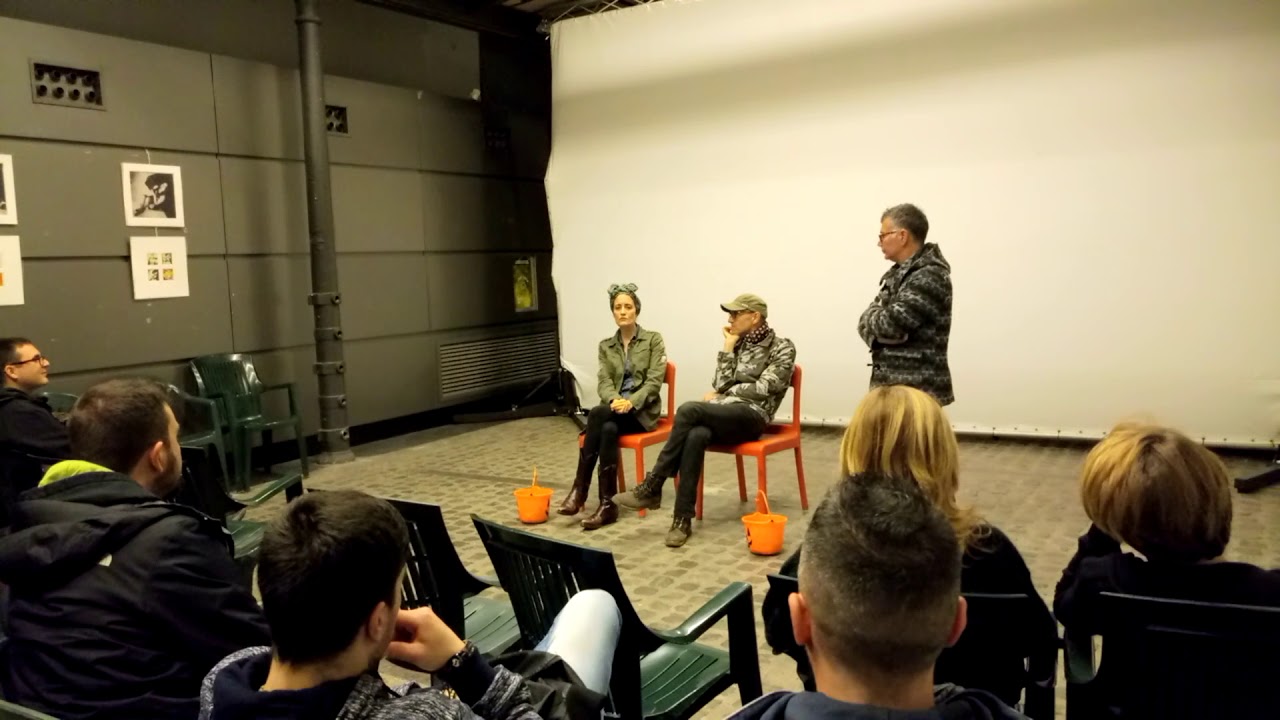 Michele De Angelis introduce director Mariano Baino and star Coralina Cataldi-Tassoni