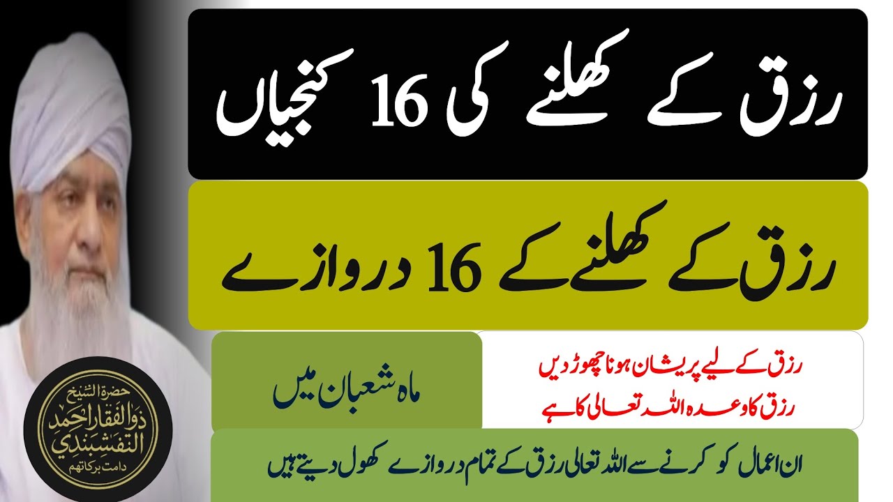 Mah e shaban mein rizq kay darwazay khulnay k 16 batein || peer zulfiqar ahmad naqshbandi  | shabrat
