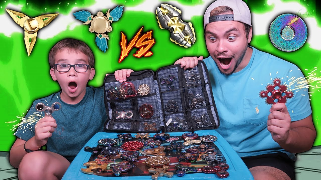 A MAIOR COLEÇÃO DE SPINNER DO MUNDO!! (NOVA BATALHA COM BALBI)