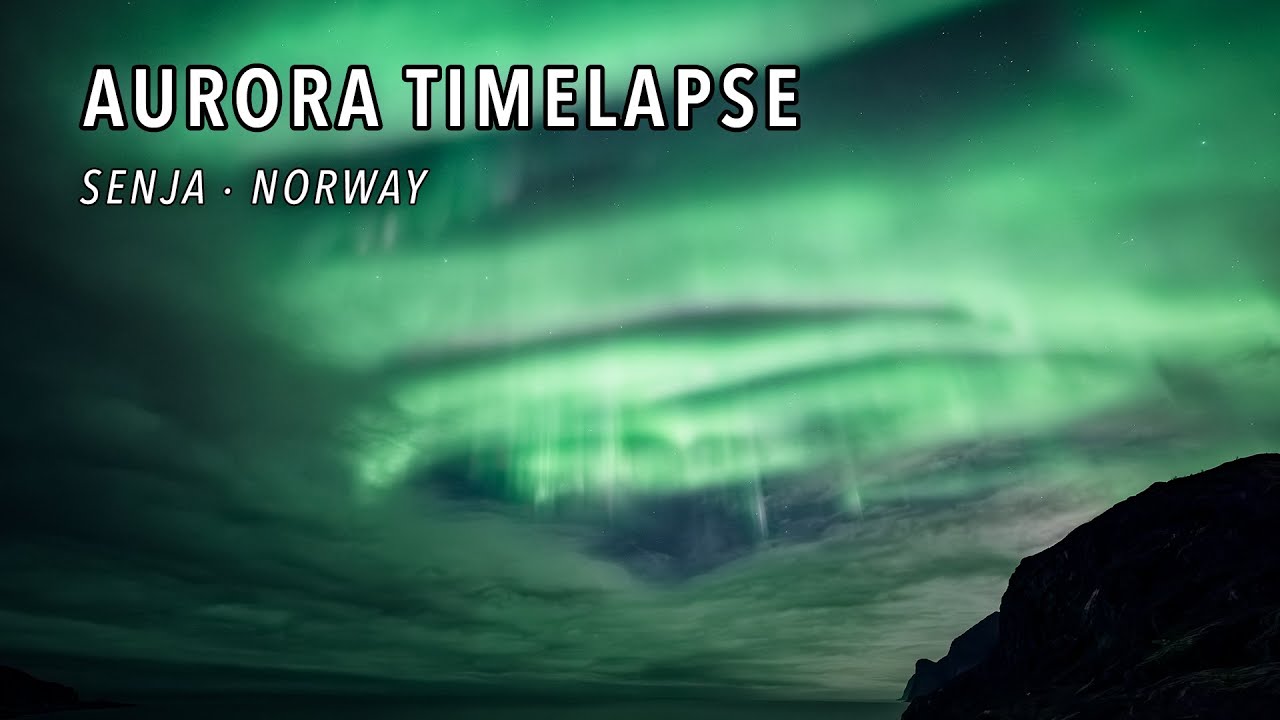 Aurora Borealis Timelapse Over Senja, Norway | 4K Cinematic Northern Lights in Mefjordvær