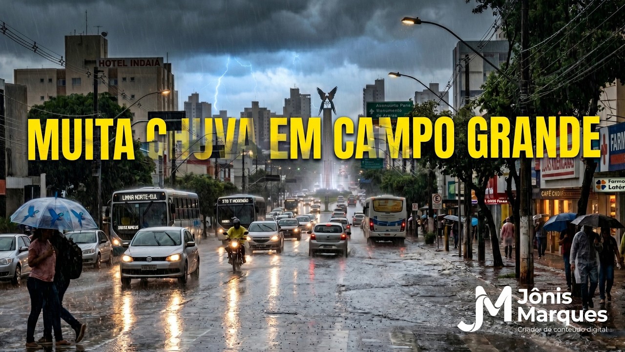 Muita chuva em Campo Grande 