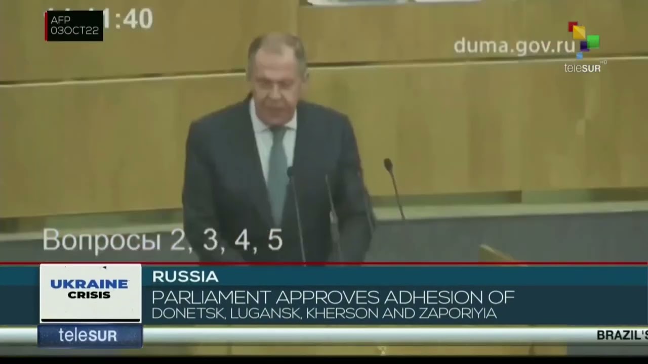 Russian Parliament approves adhesion of Ukrainian territories to the country