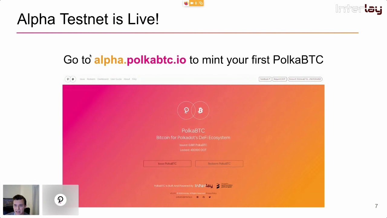 Polkadot Decoded 2020: PolkaBTC -Trustless DeFi for Bitcoin on Polkadot