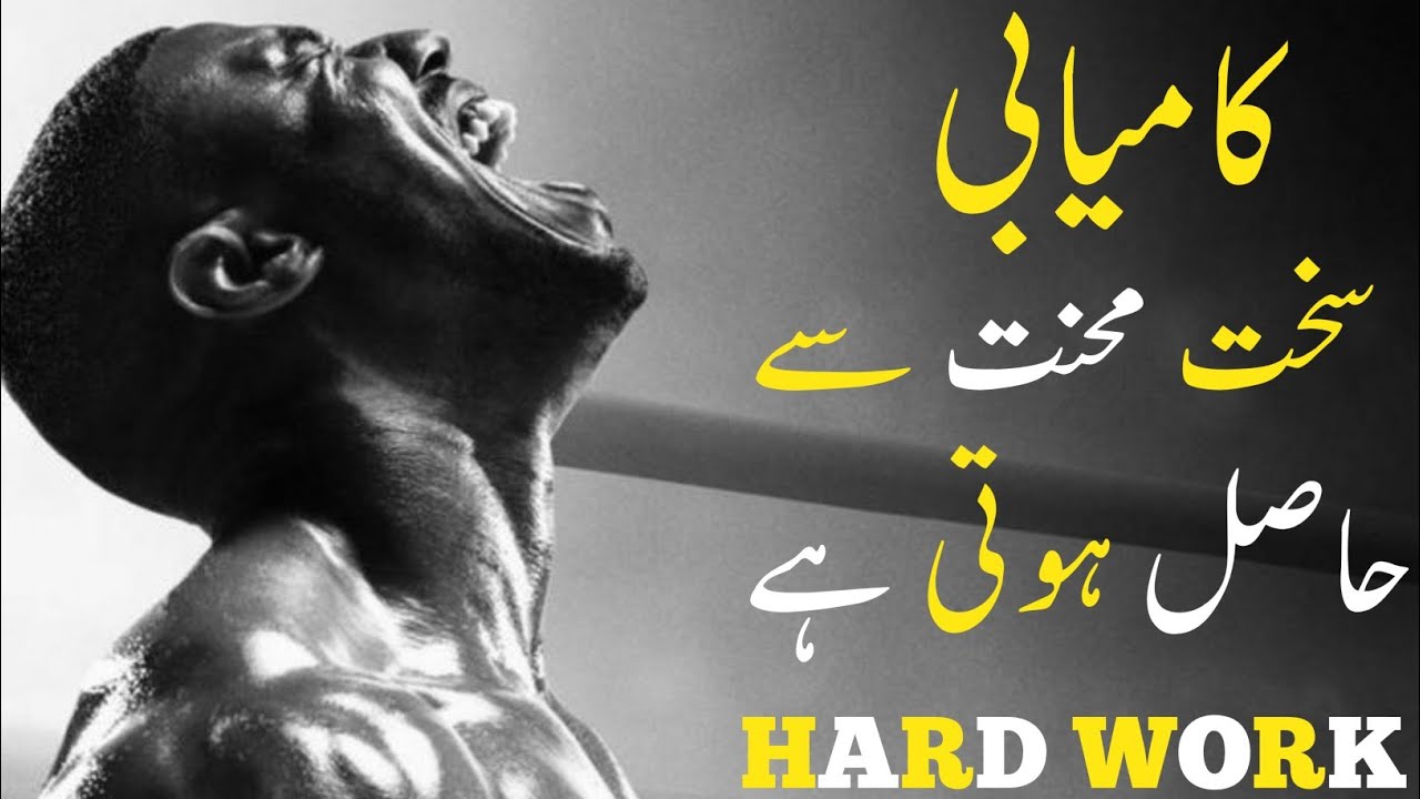 Hard Work - Best Motivational Speech In Urdu-Hindi