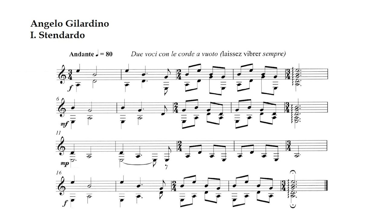 A. Gilardino. I. Stendardo