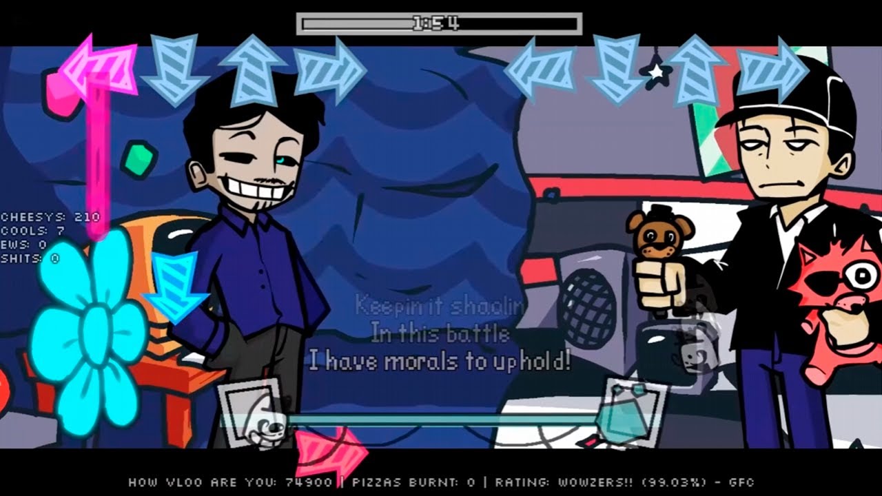 FNF - VS VLOO GUY: OURPLE GUY D-SIDES V1 - Unlikely Rivals (V-Core mix)