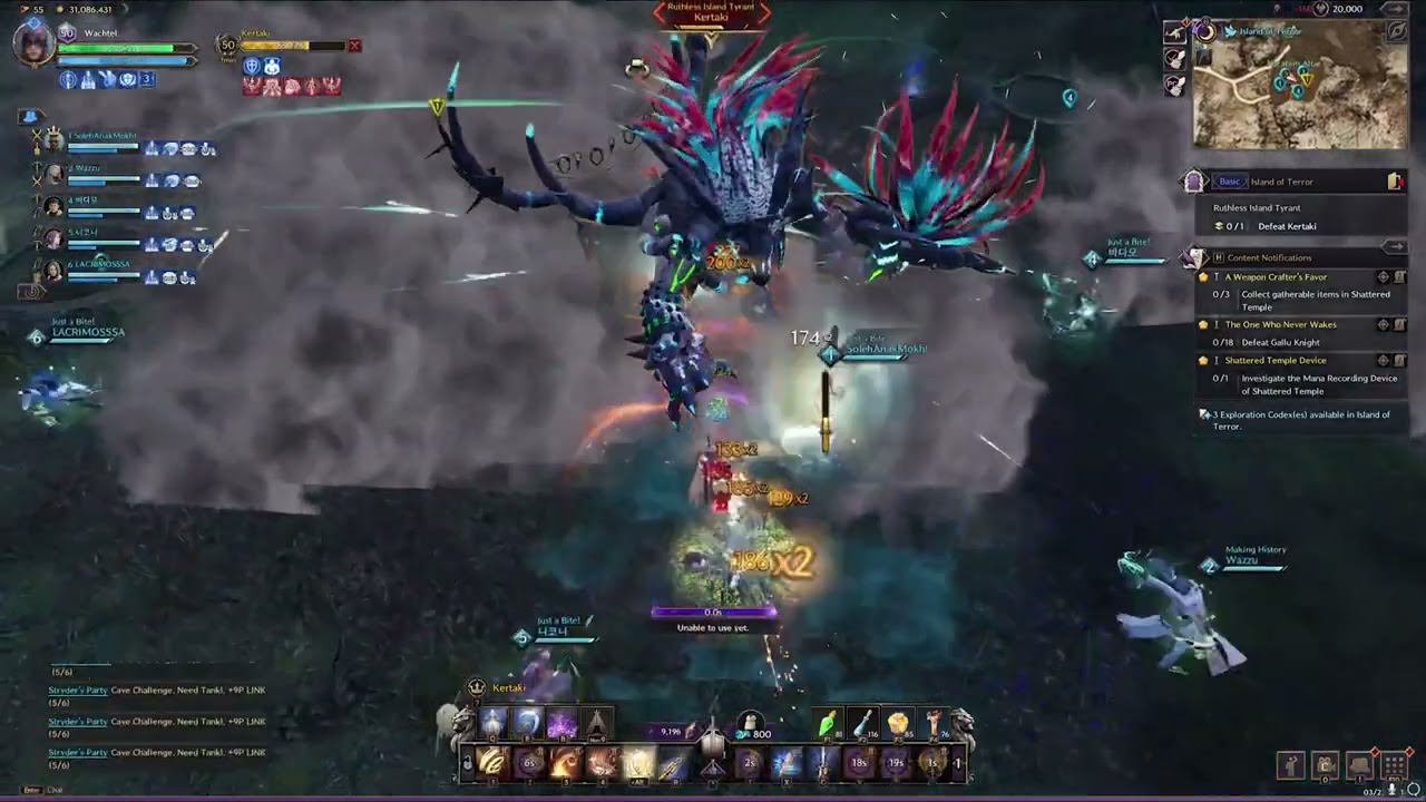 Throne & Liberty | Island Of Terror - Boss Kertaki - Tank Gameplay