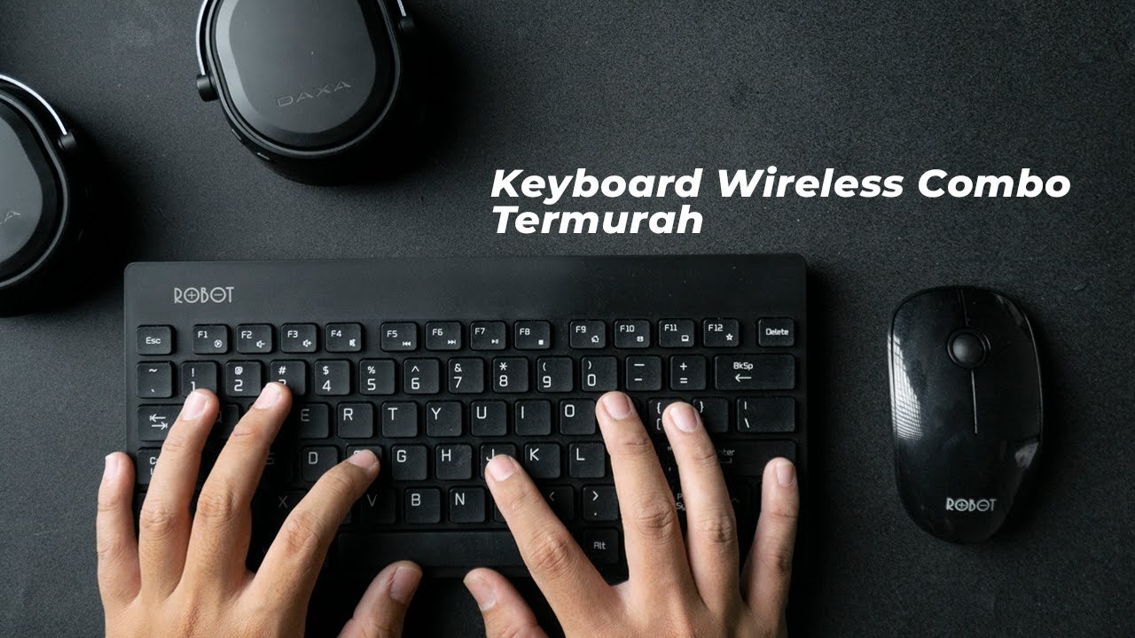 Keyboard Mouse Wireless Kombo TERMURAH ! Review dan Unboxing Robot KM3000