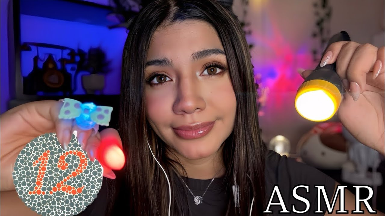 ASMR roleplay /  EXAMEN DE LA VISTA muy RELAJANTE / TEST DEL DALTONISMO
