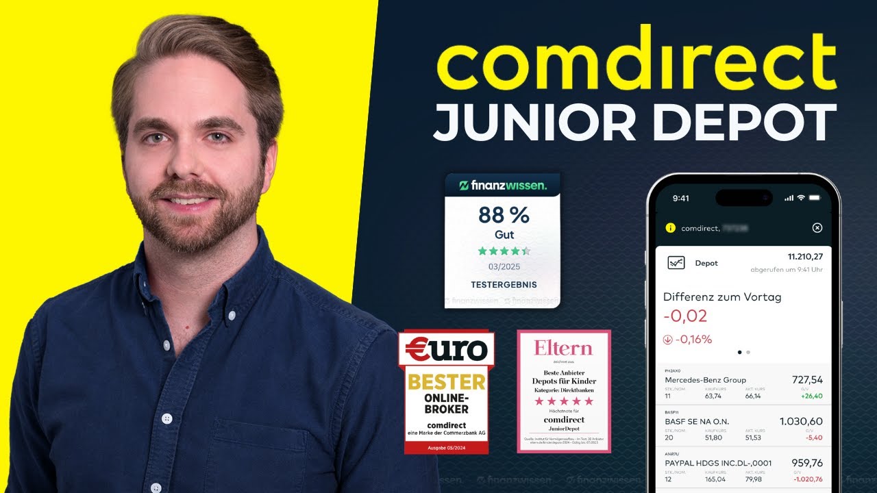 Comdirect Junior Depot und Kinderkonto Erfahrungen & Test: Alle Kosten und Tipps + Tutorial