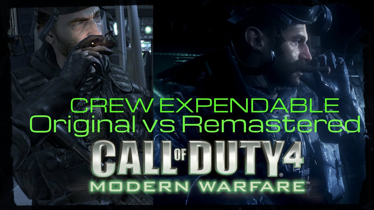 Call of Duty 4 Modern Warfare: Crew Expendable COD4 Comparison (Original vs Remastered)