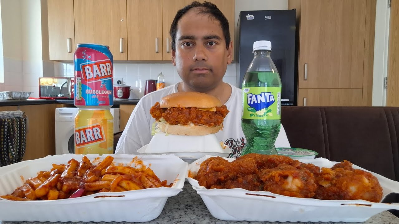 Naga chicken wings, naga chicken burger, naga chips uk mukbang