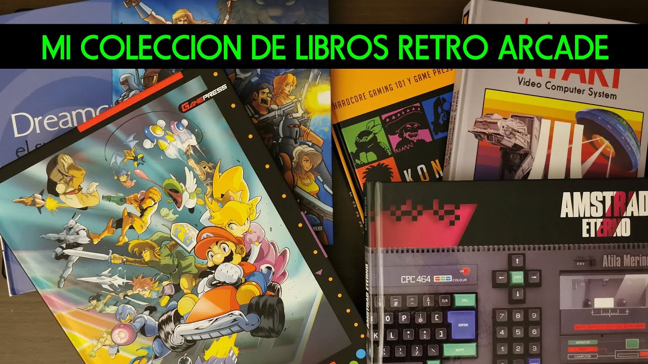 Mi Coleccion de Libros Retro sobre videojuegos y Arcades