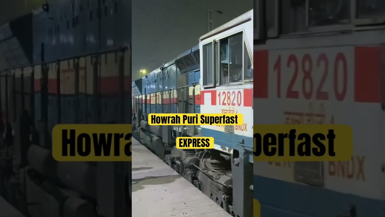 Howrah Puri Super fast Express | Kolkata to Puri fastest train