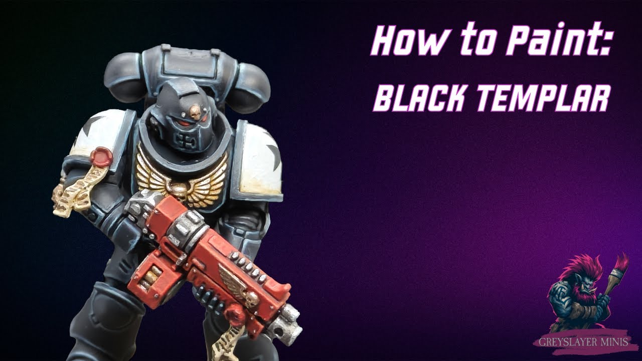 How to paint space marines - Black Templar