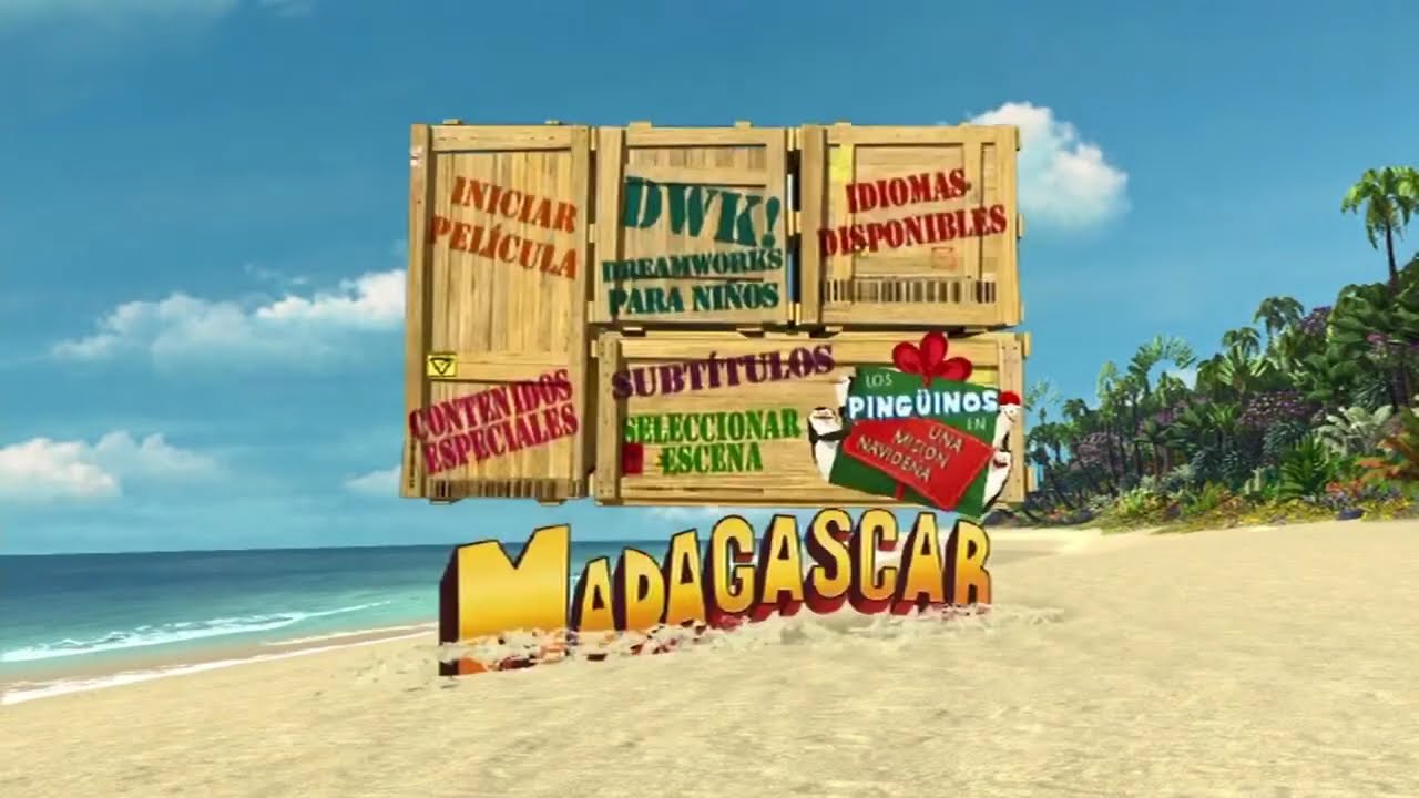 Madagascar - DVD menú