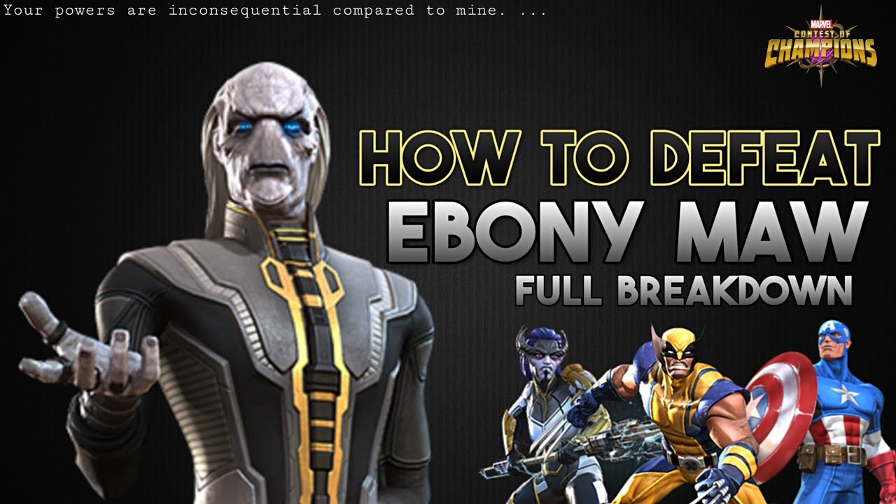 How to defeat Ebony MAW (Uncollected) Fully Breakdown - Marvel Contest of Champions