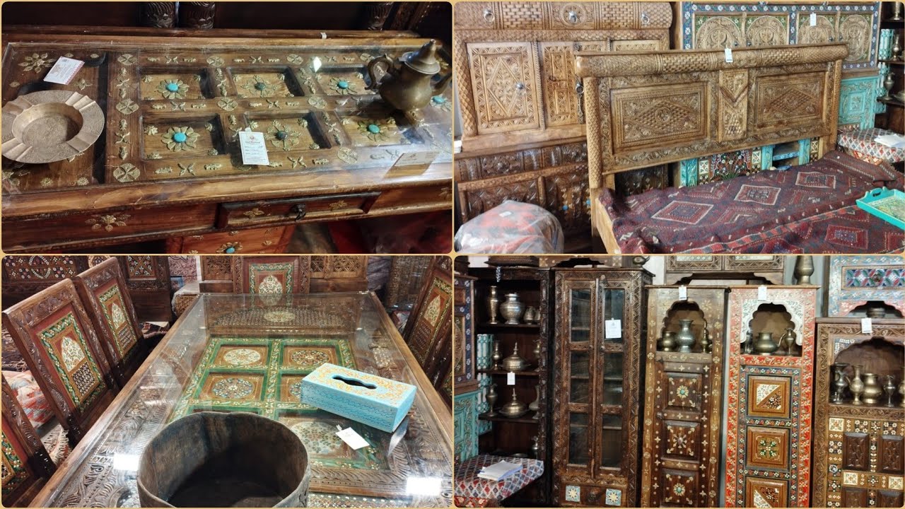 Traditional Swati Furniture/Antique Furniture Market In Pakistan/Swati Handmade Wood Furniture Price