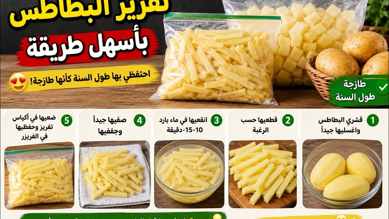 رخيصه وماليه السوق خزنيها من غير قلي لسحور رمضان 2025🌛#بطاطس