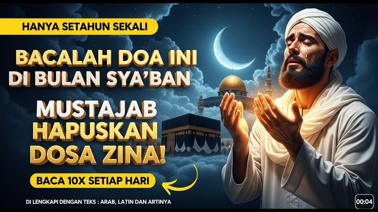 Doa Penghapus Dosa Zina di Bulan Syaban! Baca 10x di Bulan Syaban