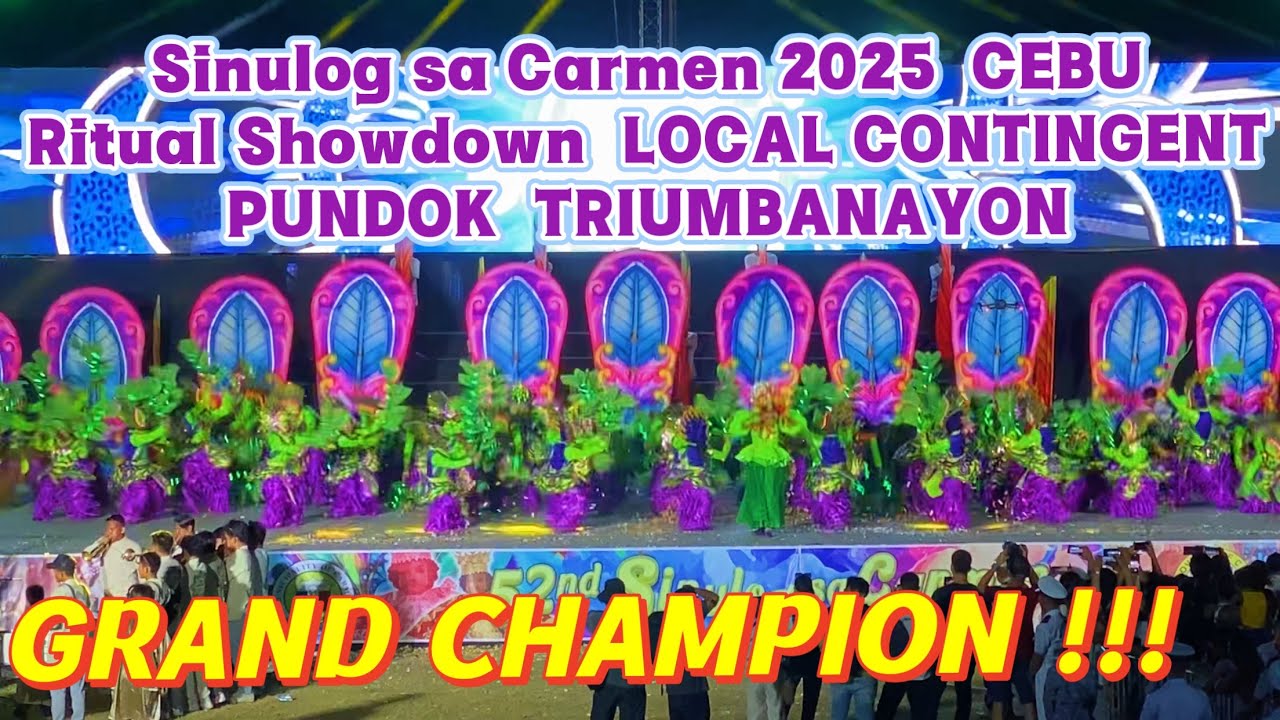 Sinulog sa Carmen 2025 TRIUMBANAYON Champion 1st PLACE WINNER Ritual Showdown LOCAL Cebu