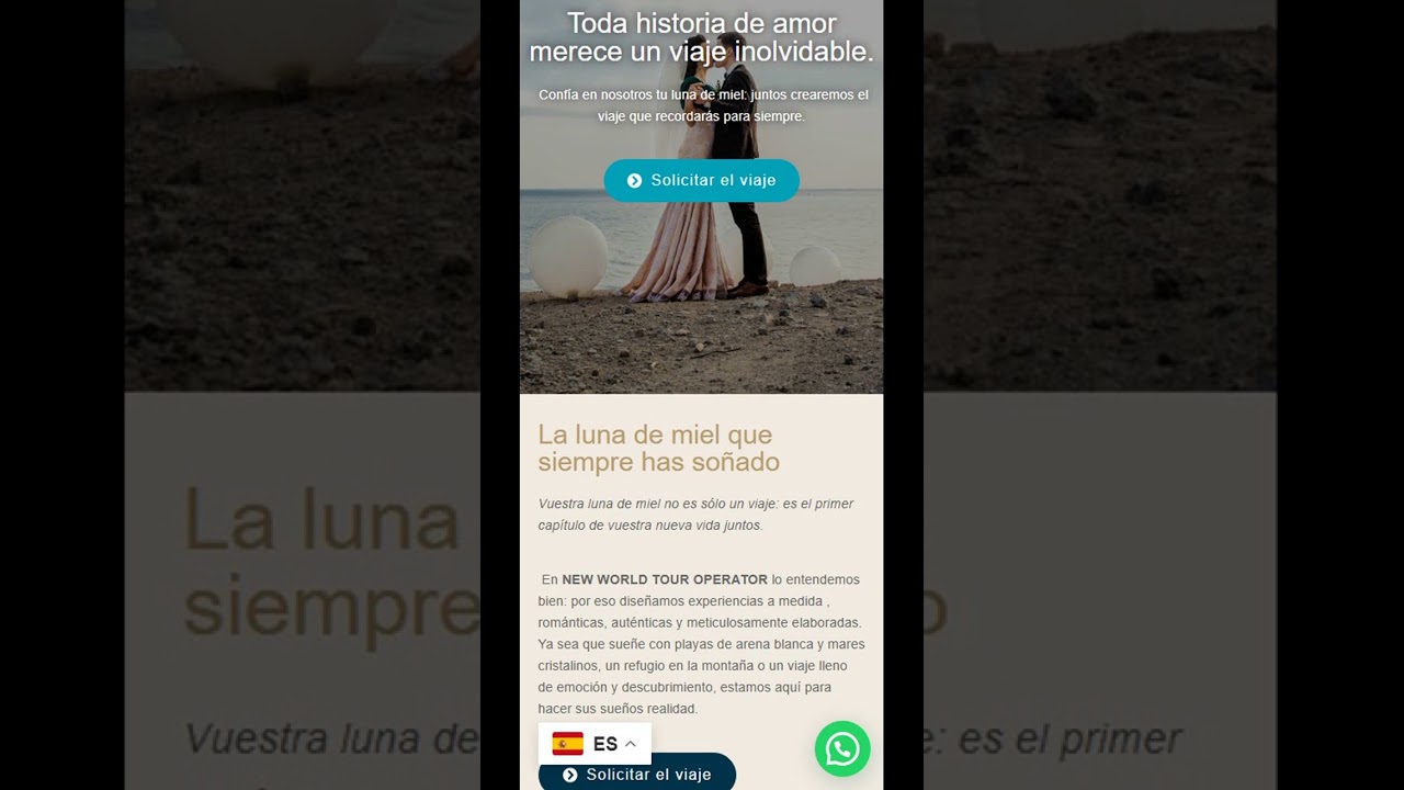 Diseño web para operador de apartamentos vacacionales | Caso real New World Tour Operator