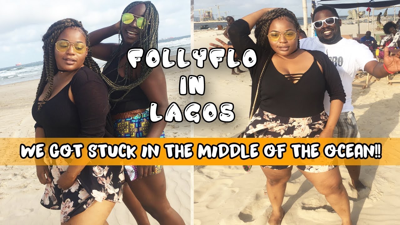 LIVING IN LAGOS VLOG: WE GOT STUCK IN THE MIDDLE OF THE OCEAN!! TARKWA BAY BEACH - FOLLOW FLO #EP 4