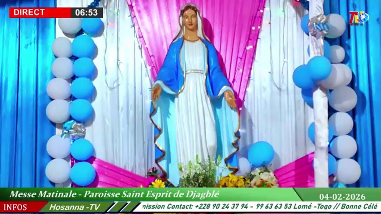 MESSE MATINALE DU 04 JANVIER 2026 // Paroisse Saint Esprit de Djagblé