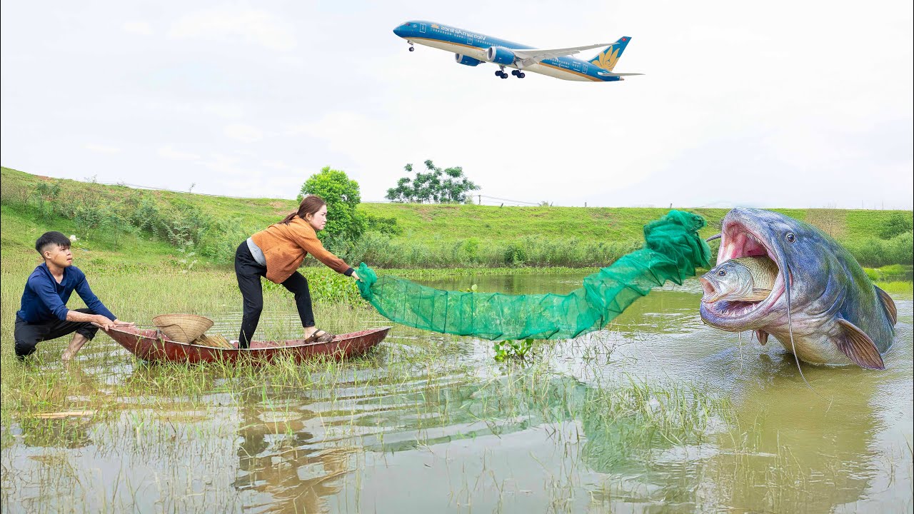 How to catch big fish and lots of crabs with simple tools – The truth will shock you | Lý Thị Hoa