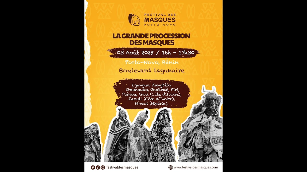 Festival des Masques 2025 : Grande Procession des Masques sur le Boulevard Lagunaire​