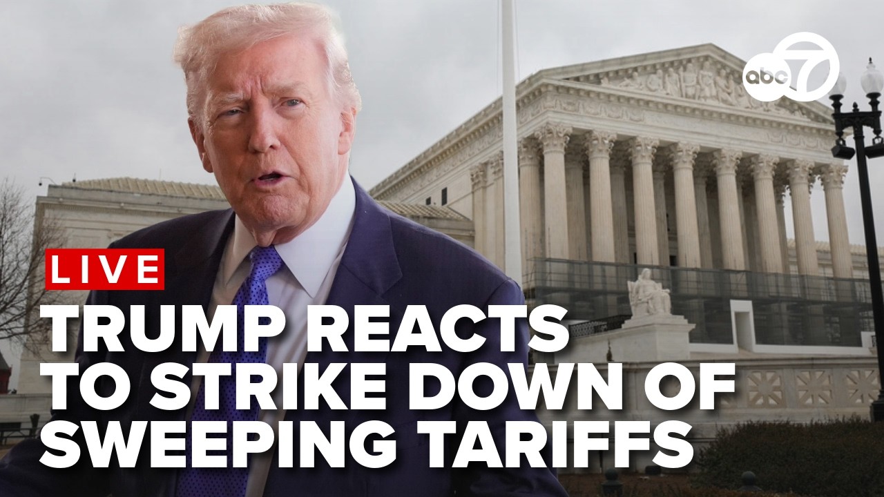 🔴LIVE: Supreme Court says Trump's emergency law can't justify sweeping tariff hikes