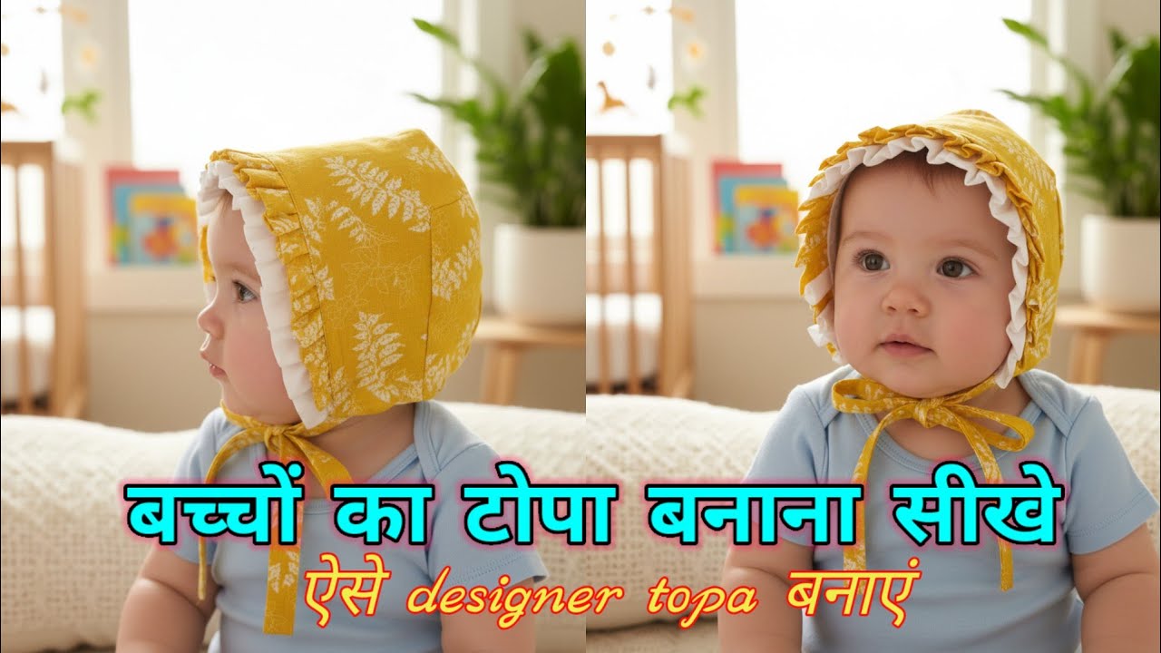 बच्चों का टोपा बनाना सीखें | Baby Topi Making Step by Step | Easy Woolen Baby Cap Tutorial