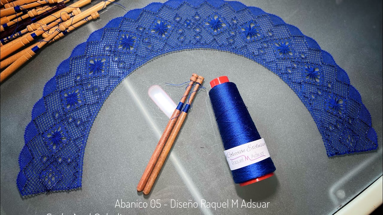 Remate abanico 5 - encaje de bolillos Raquel M Adsuar Bolillotuber