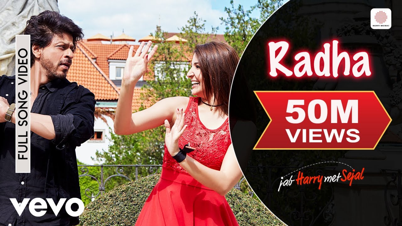 Radha Full Video - Jab Harry Met Sejal | Shah Rukh Khan, Anushka | Sunidhi Chauhan | Pritam