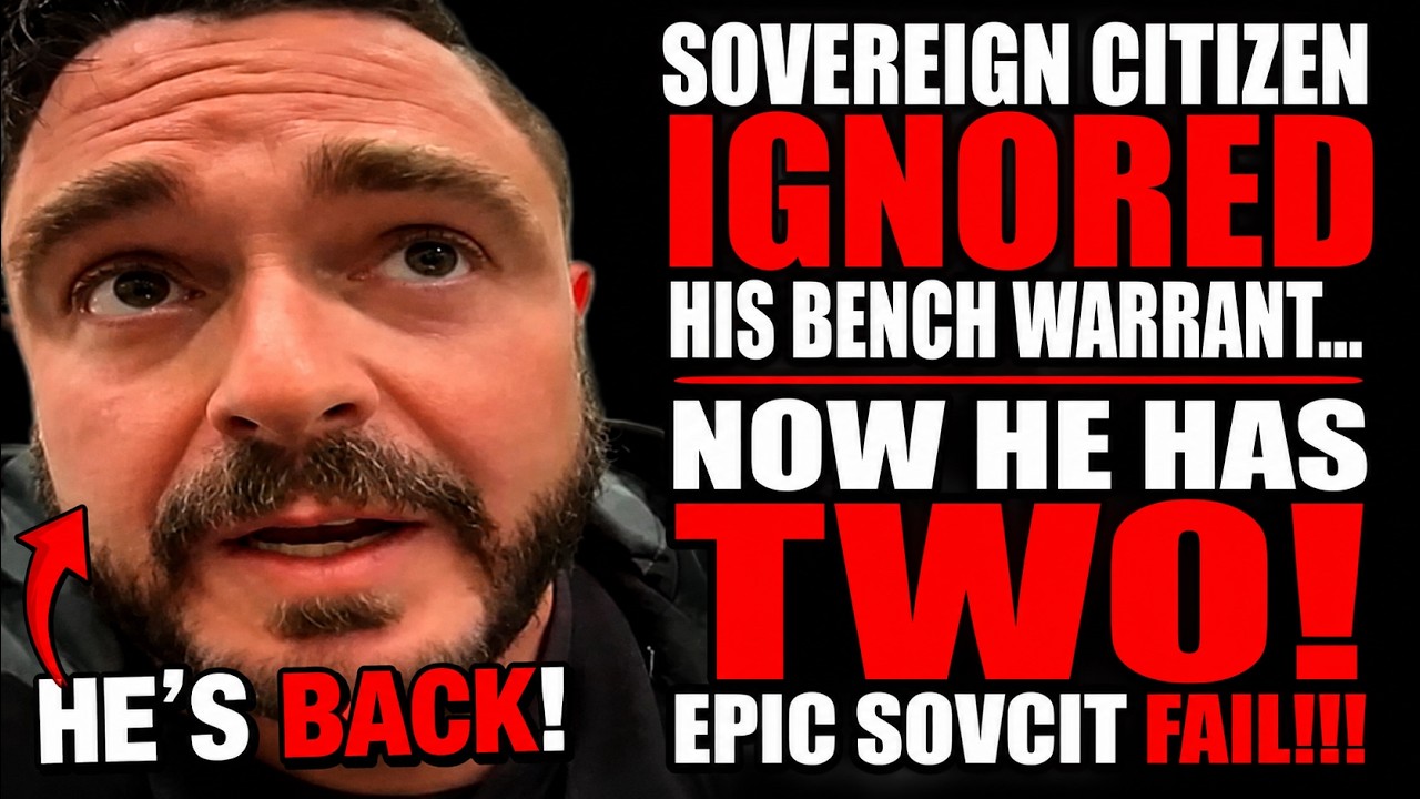 Sovereign Citizen Ignored His Bench Warrant&hellip; Now He Has TWO! | Epic SovCit FAIL!!!